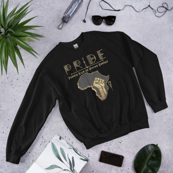 Black Pride - Gold & Wood - Unisex Sweatshirt