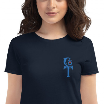 HLS Embroidered Unity Symbol - WEBBED - Women's Fashion Fit T-Shirt - Aqua