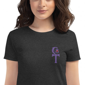 HLS Embroidered Unity Symbol - WEBBED - Women's Fashion Fit T-Shirt - Purple