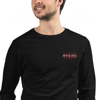 ''Keep It Metal'' WICKED - Embroidered - Long Sleeve T-Shirt - RedWT