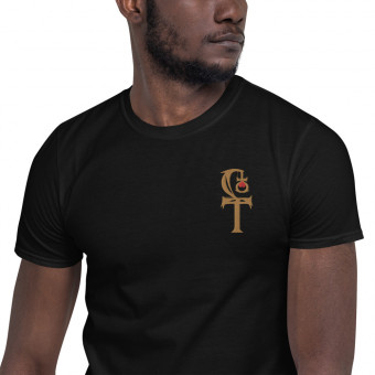 HLS Unity Symbol - WEBBED - Embroidered - Men's T-Shirt - Gold