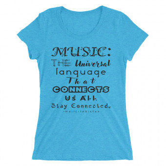 Universal Language - Women's Tri-Blend T-Shirt - Black