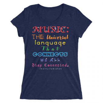 Universal Language - Women's Tri-Blend T-Shirt - Rainbow