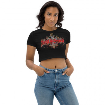 HLS [Gryphons] Organic Crop Top - Ashes