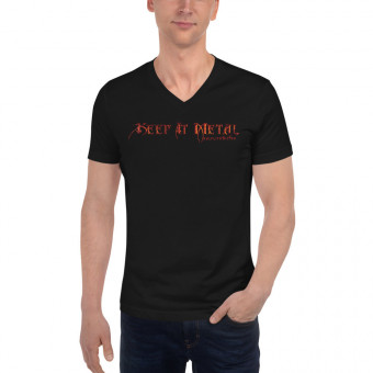 ''Keep It Metal'' Wicked - Unisex V-Neck T-Shirt - Lava