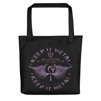 ''Keep It Metal'' HLS Unity Wings Souljah Badge - Tote Bag - Amethyst