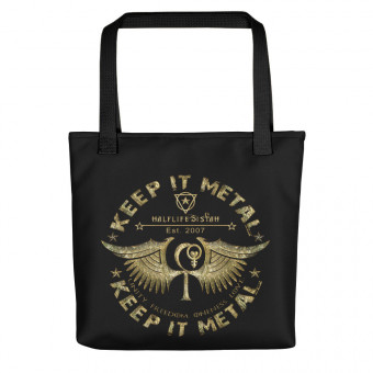 ''Keep It Metal'' HLS Unity Wings Souljah Badge - Tote Bag - Gold