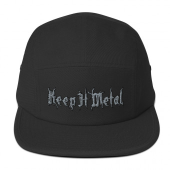 ''Keep It Metal'' Gryphon - Five Panel Embroidered Hat - Grey