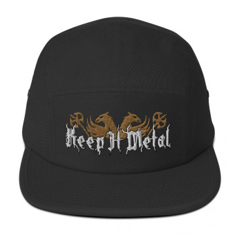 ''Keep It Metal'' Gryphon - Five Panel Embroidered Hat - GoldWT