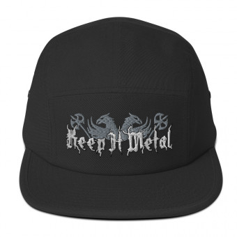 ''Keep It Metal'' Gryphon - Five Panel Embroidered Hat - GreyWT
