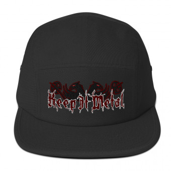 ''Keep It Metal'' Gryphon - Five Panel Embroidered Hat - RedOnyx