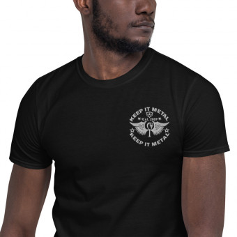 ''Keep It Metal'' HLS Unity Wings Embroidered Souljah Badge - Men's T-Shirt - WT