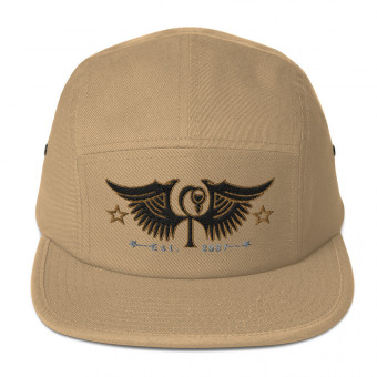 HLS Unity Wings - Five Panel Embroidered Hat - BlkGold