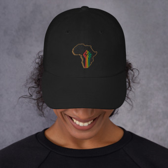 Black Pride - Gold & Wood - Embroidered Hat V2