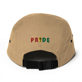 Black Pride - 3D Puff Embroidered - Five Panel Hat - Safari