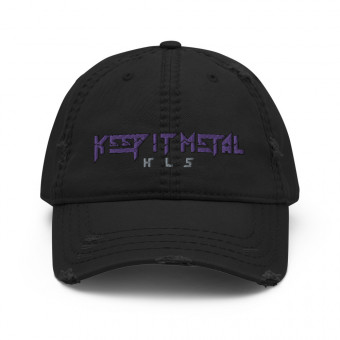 ''Keep It Metal'' SkyRez - Distressed Dad Hat - Purple