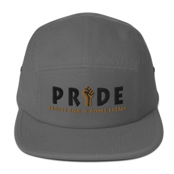 Black Pride - 3D Puff Embroidered - Five Panel Hat - BlkGold