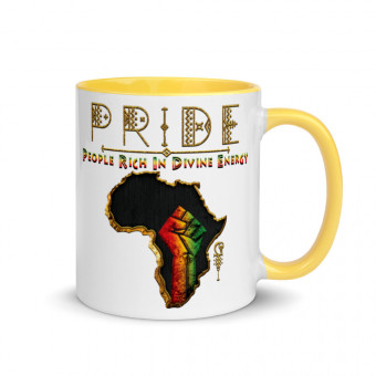 Black Pride - Gold & Wood Mug - V2