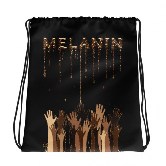 Melanin Drip - Drawstring Bag - Mocha