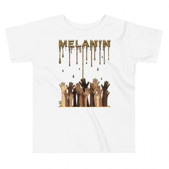 Melanin Drip - Toddler Unisex T-Shirt - Gold