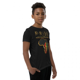 Black Pride - Gold & Wood - Youth T-Shirt - V2
