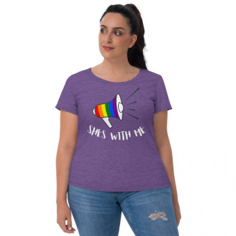 - SHE'S WITH ME - Women's Tri-Blend T-Shirt
